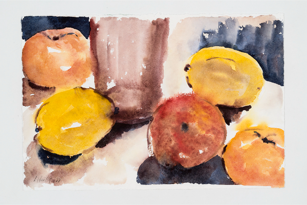 After Milne, Watercolour on Ripple, 11x7.5 in.